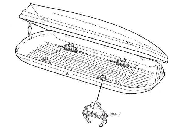 Cofre THULE Pacific - Agarre FastGrip 34407