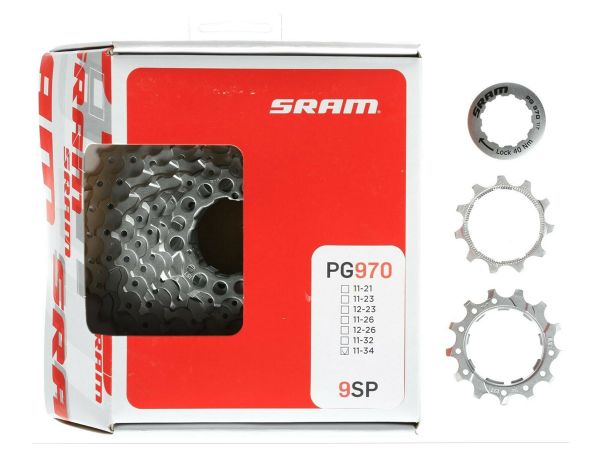 Piñon SRAM 9v MTB PG-970 11-34d Silver