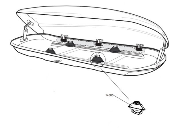 Cofre  THULE - Repuesto Agarre PowerGrip 14685