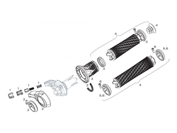 Repuesto Puño Derecho SRAM Grips Shift XX1/X01/XX/X0 10/11v