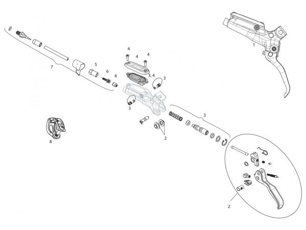 Service Kit Frenos de Disco SRAM G2/Guide R/RE/DB5